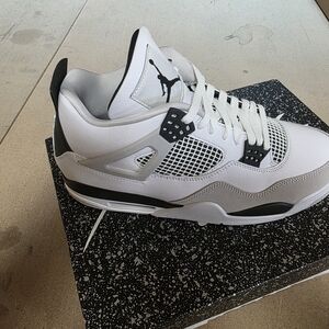 Jordan Men's White and Black Athletic Sneakers